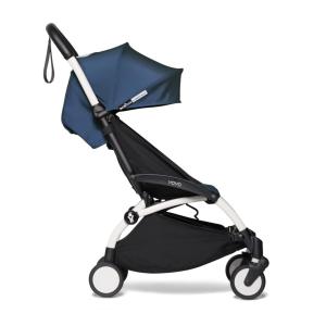 Carrinho de Bebê para Passeio Compacto Leve com Almofada de Assento e Dossel Adequado para crianças de até 22kg, BABYZEN YOYO2, Azul Escuro