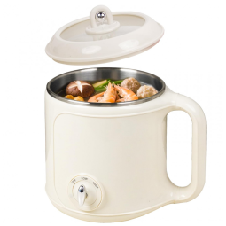 Ksalinameslon Panela Elétrica Multifuncional 2,0L em Aço Inoxidável com Controle Duplo de Temperatura