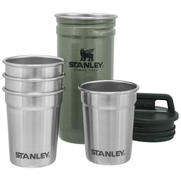 Copos de Shot de 118 mL, Aço Inoxidável com Estojo para Viagem, 4 PCS, STANLEY 10 01705 033, Verde