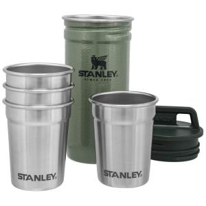 Copos de Shot de 118 mL, Aço Inoxidável com Estojo para Viagem, 4 PCS, STANLEY 10 01705 033, Verde