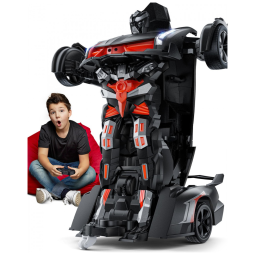 Veeniix V992 Robô Carro RC Transformável 1:14 c/ Efeitos Sonoros e Luminosos, Sensor de Gestos, Deformação Automática - Presente Ideal