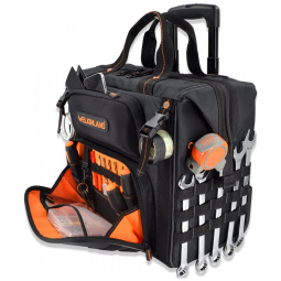 Bolsa de Ferramentas Organizadora com 46 Compartimentos, WELKINLAND, Preto