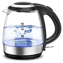 Chaleira Elétrica 1.2L, Aço Inoxidável, Desligamento Automático, 1500W, 110v, SUNDUO KEGS5805BA, Preto