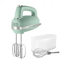 Batedeira de Mão com 5 Velocidades e Acessórios de Aço Inox, 110v, HAMILTON BEACH 62601, Verde