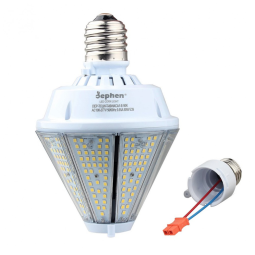Lâmpada LED, 80W, 10400 Lumens, 5000K Branca com Base E26 E39, 1 Unidade, DEPHEN DEP TCLW B 80WXYA1Z, Branco