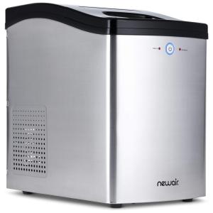 Máquina de Gelo Countertop, Produz 20kg, Dia, 110v, NEWAIR NIM040SS00, Prateado