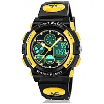 Relógio Multifuncional, à Prova dÁgua para Crianças de 6 até 15 Anos, ATIMO, Amarelo