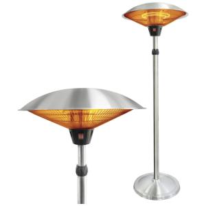 Aquecedor Externo Elétrico com Altura Ajustável, Silencioso e à Prova D'água, 110V 1500W, Gorilla Gadgets, Prata