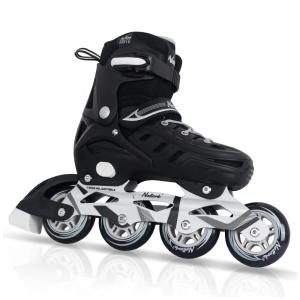 Patins Regulável e Ajustável para Crianças e Adultos, Tam BR 40 a 43, Nattork, Preto