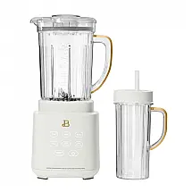 Liquidificador de bancada Beautiful PowerExact Branco, 700W, jarra Tritan 1,47L, copo individual 590ml, 3 velocidades, 4 programas, 110V