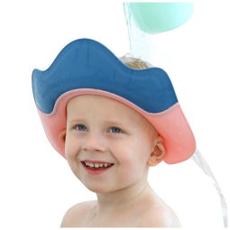 Chápeu Viseira Infantil Protetor de Olhos Hora do Banho, YOUOCOMU A 50, Azul