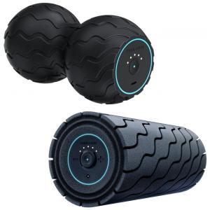 Wave Duo and Roller Bundle Low Back Full Body Vibrating Foam Rollers, THERAGUN