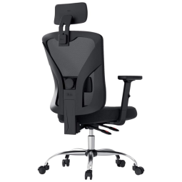 Hbada Cadeira de Escritório Ergonômica e Ajustável com Apoio para Lombar, Preta