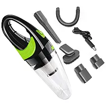 Aspirador de Pó Automotivo Portátil 4000Pa Portátil Recarregável 120W, HXMT, Preto