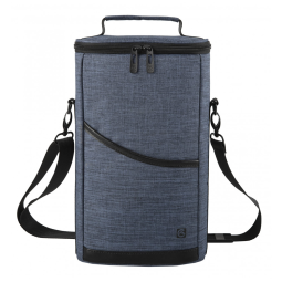 Bolsa Térmica Para Transporte de Vinhos ALLCAMP até 2 Garrafas, Azul Marinho