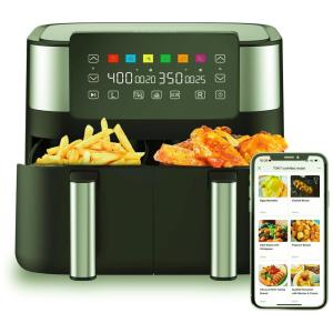 Fritadeira Elétrica AirFryer 8L com Painel Digital e Desligamento Automático, 1800W, 110v, JOYAMI, Preto