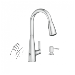 Torneira Cozinha com Dispensador de Sabão e Sensor de Movimento, Moen Haelyn 87627EWC, Cromada