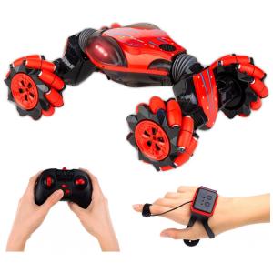 Carrinho de Controle Remoto 360 para Adultos e Crianças com Bateria Recarregável e Sensor de Gestos, CANOPUS, Vermelho