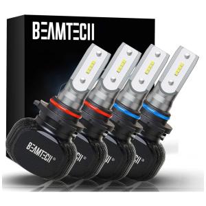 Kit Xenon Lâmpadas LED Branca 8000 Lumens 6500K 50W, 005, HB3, HB4, 2 Peças, BEAMTECH 90059006, Preto