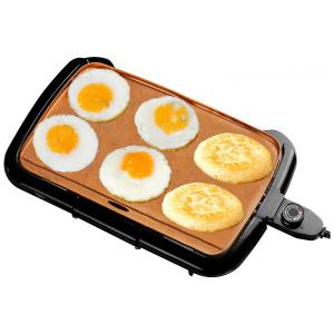 Grill Elétrico Antiaderente com 5 Níveis de Temperatura, 110V 1200W, Nozaya, Preto