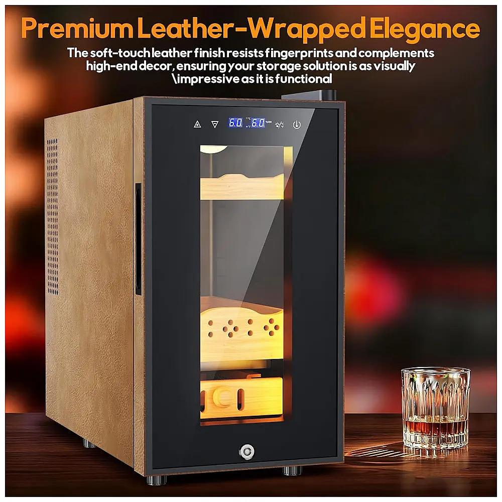 Humidor Elétrico Velieta 25L Marrom com Controle Digital de Temperatura e Umidade 115V — foto 3