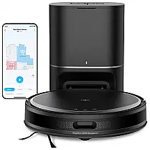 Robô Aspirador Tapo RV20 Max Plus 2 em 1 com Dock Auto Esvaziar LiDAR Preto Ultra Fino 8,3cm