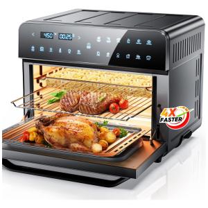 Forno Elétrico de Bancada 12 em 1 Capacidade 25L com Painel Digital, 110v, THRAMONO EU 25KX, Preto