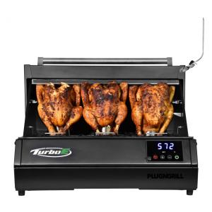 Churrasqueira Elétrica Turbo Outdoor PLUGNGRILL 1700W - Grill Infravermelho 61cm - Smart BBQ com Display de Sonda