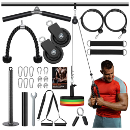 Kit de Acessórios Multifuncionais para Treino em Casa, 15 Peças, GONEX, Preto