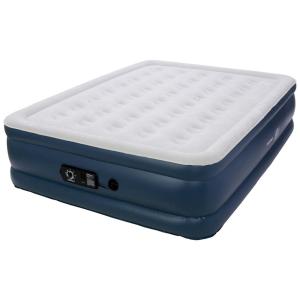 Colchão Inflável Casal Queen com Bomba Embutida, Para até 340KG, Insta Bed, Azul