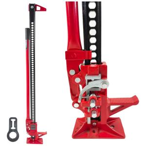 Macaco Jacaré de alta Elevação com Catraca 1,5 Metros para Carros Off Road, até 3 Toneladas, UERST, Vermelho