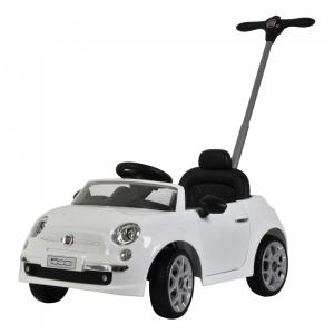 Carrinho de Passeio Infantil Fiat 500 Infantil com Alça para Crianças de 2 a 7 Anos, BEST RIDE ON CARS B07L117K6P, Branco