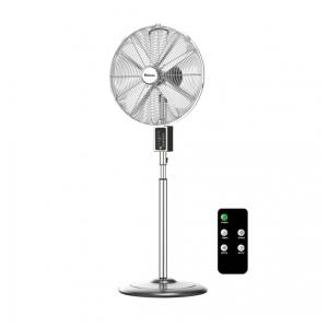 Ventilador Pedestal Digital com Controle Remoto, Oscilação de 75°, 3 Velocidades, 3 Modos, Altura Ajustável e Inclinação da Cabeça de 18°