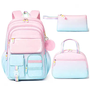 Mochila escolar Fimibuke em degradê