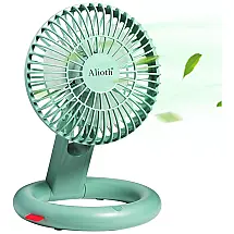 Ventilador de Mesa Recarregável com 3 Velocidades, 110v, ALIOTH AL0005 White, Branco