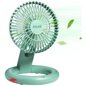 Ventilador de Mesa Recarregável com 3 Velocidades, 110v, ALIOTH AL0005 White, Branco