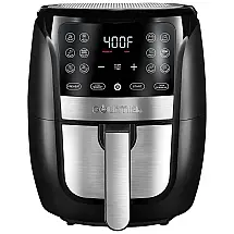 Fritadeira Elétrica AirFryer 6L com Painel Digital, 110v, GOURMIA, Preto