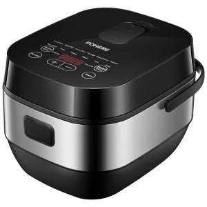 Panela de Arroz Elétrica 12 em 1 até 10 Xícaras Não Cozidas, 110V 900W, FOHERE, Preta