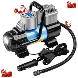 Compressor de Ar Portátil 12V DC 140W 120 PSI Desligamento Automático, AUTOWN 13, Azul