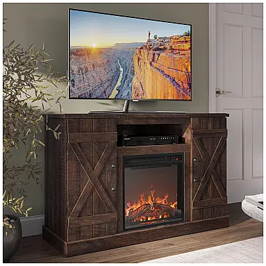 Rack TV Belleze 119x78cm Lareira