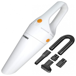 Aspirador Portátil Sem Fio Bateria Recarregável 120W Pó Úmido e Seco Branco Forte Sucção