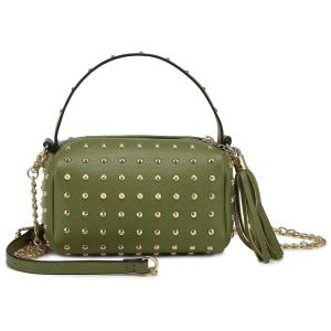 LOVEVOOK Bolsa Feminina de Ombro, Couro Sintético, Verde