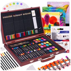 Lápis de Cor Profissional, Tinta, Aquarela 102pcs Deluxe Art Creativity, COLOR MORE