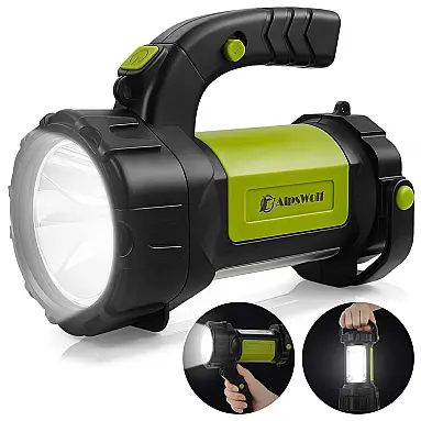 AlpesWolf Lanterna LED Recarregável Portátil
