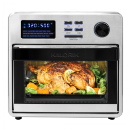 Forno Elétrico de Bancada 16L 9 em 1 Multifunções com 9 Acessórios de Cozinha em Aço Inoxidável, 1600W, 110V, KALORIK AFO 50932, Branco