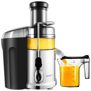 Centrifuga Profissional Espremedor 800W de alta Velocidade 10V 60Hz Inox, SOMOYA, Prateado