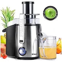 Hilax Centrífuga de Frutas com 2 Velocidades, Aço Inoxidável, 700W, 110V, Cinza