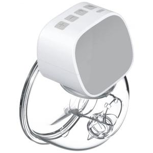 Bomba Tira Leite Unica Elétrica Recarregável com Painel Digital 2 Modos e 5 Níveis de Sucção, LUZNNOX, Cinza