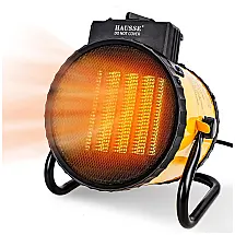 Aquecedor Elétrico Portátil Silencioso, 1500W, 110v, HAUSSE DQ1016, Amarelo