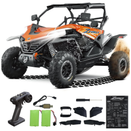 Carro Militar Off Road 4WD de Controle Remoto, Escala 1:16 com Motor de Escova de Carbono